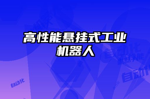 高性能懸掛式工業機器人