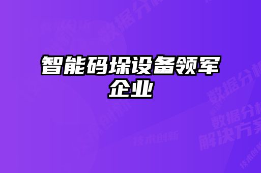 智能碼垛設備領軍企業