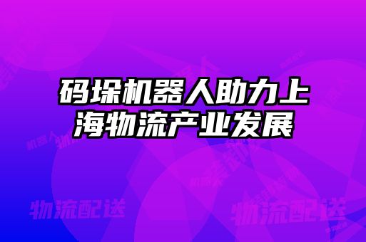 碼垛機器人助力上海物流產業發展
