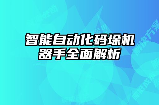 智能自動化碼垛機(jī)器手全面解析