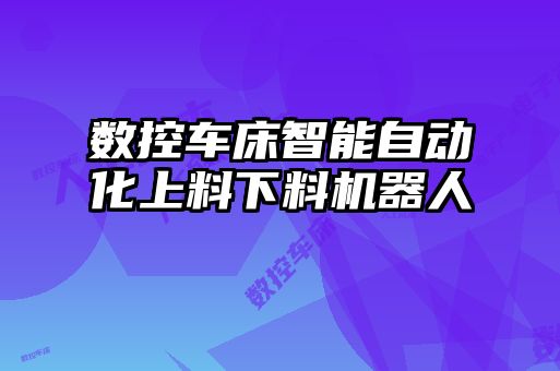 數控車床智能自動化上料下料機器人