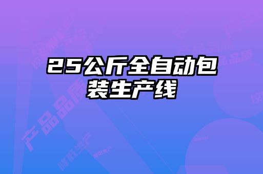 25公斤全自動包裝生產線