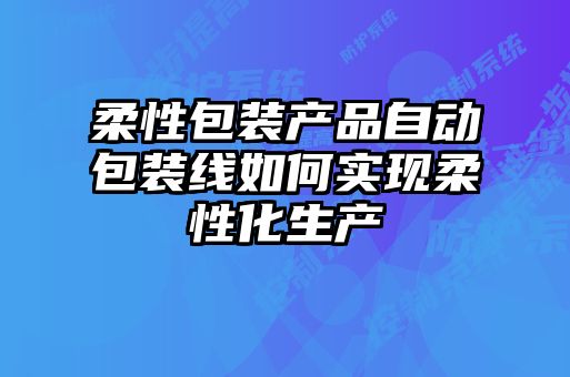 柔性包裝產品自動包裝線如何實現柔性化生產