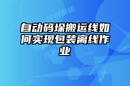 自動碼垛搬運線如何實現包裝離線作業