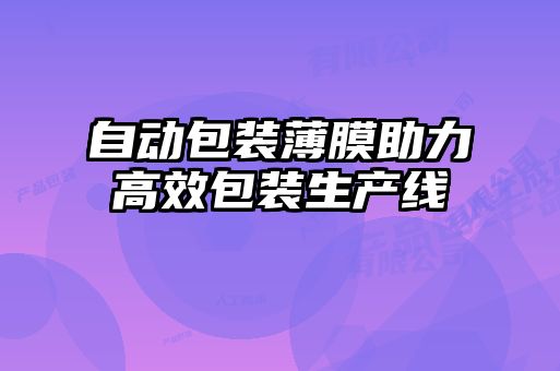 自動包裝薄膜助力高效包裝生產線