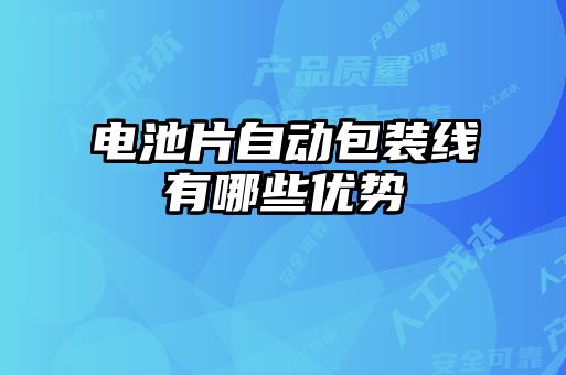 電池片自動包裝線有哪些優勢