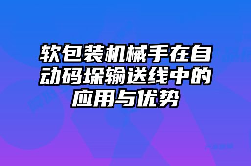 軟包裝機械手在自動碼垛輸送線中的應用與優勢