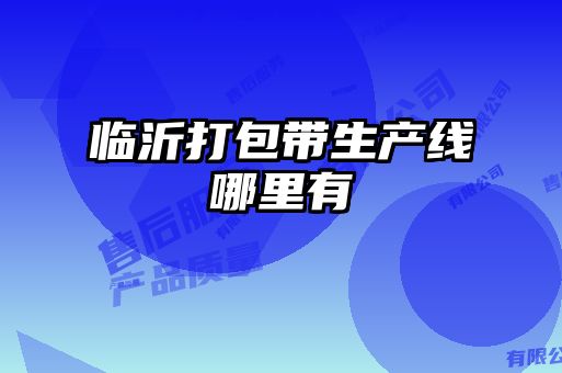 臨沂打包帶生產線哪里有